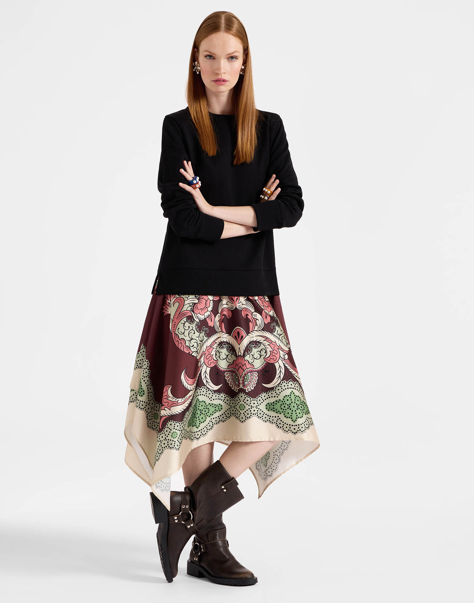 Sporty Foulard Dress La DoubleJ: Portal Placée Brown Sporty Foulard Dress La DoubleJ: Portal Placée Brown DRE0639JER040
