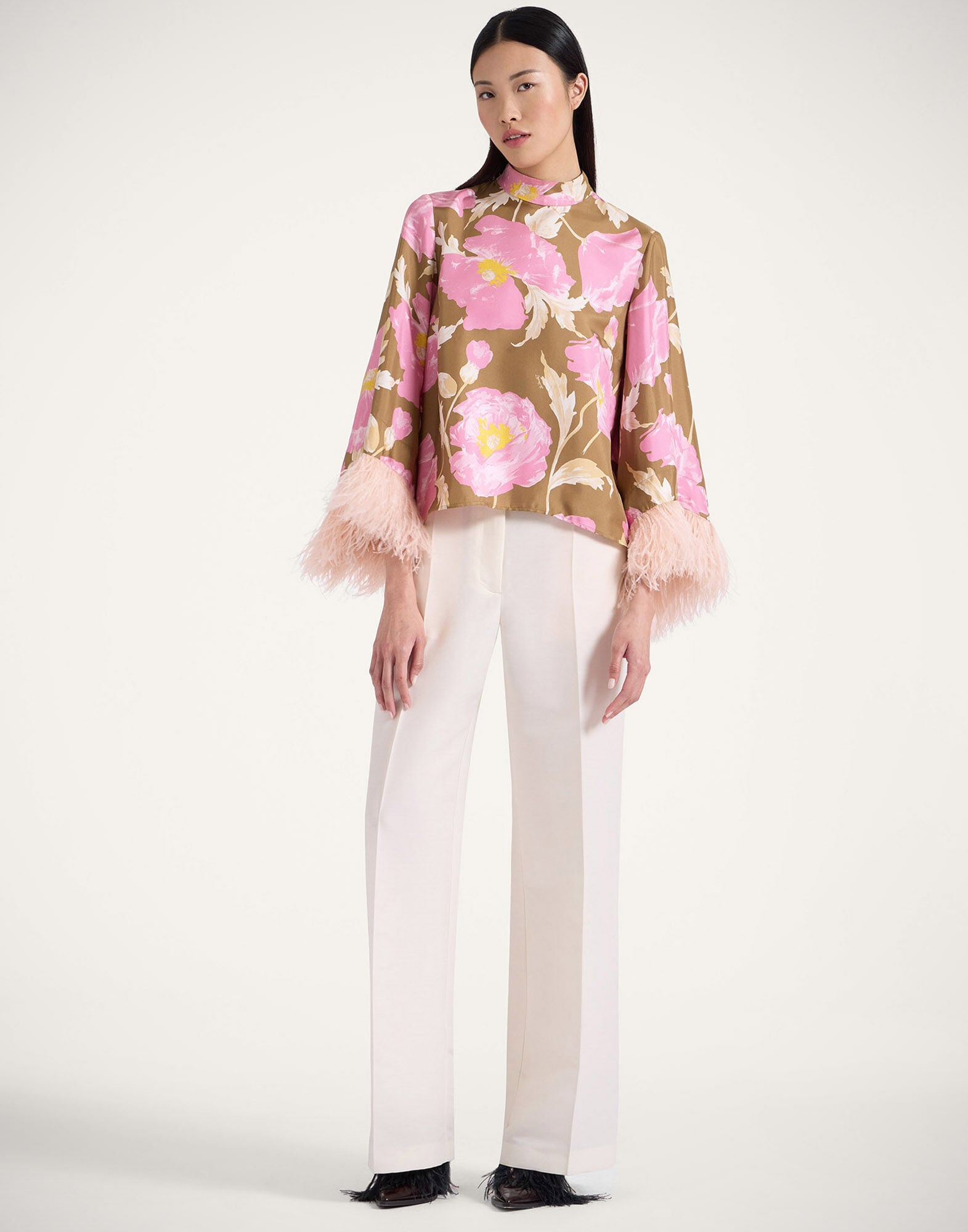Make An Exit Top La DoubleJ: Sylph Khaki Make An Exit Top La DoubleJ: Sylph Khaki TOP0104SIL001