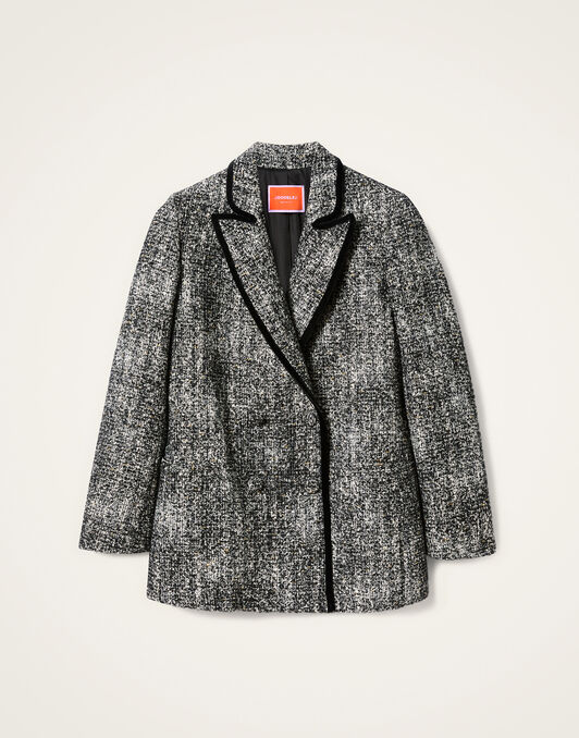 Jagger Jacket La DoubleJ: Solid Black & White Jagger Jacket La DoubleJ: Solid Black & White JAC0154WOL031