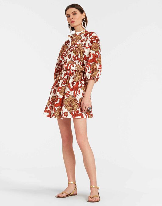Mini Portofino Dress La DoubleJ: Reef White DRE0751EMB031