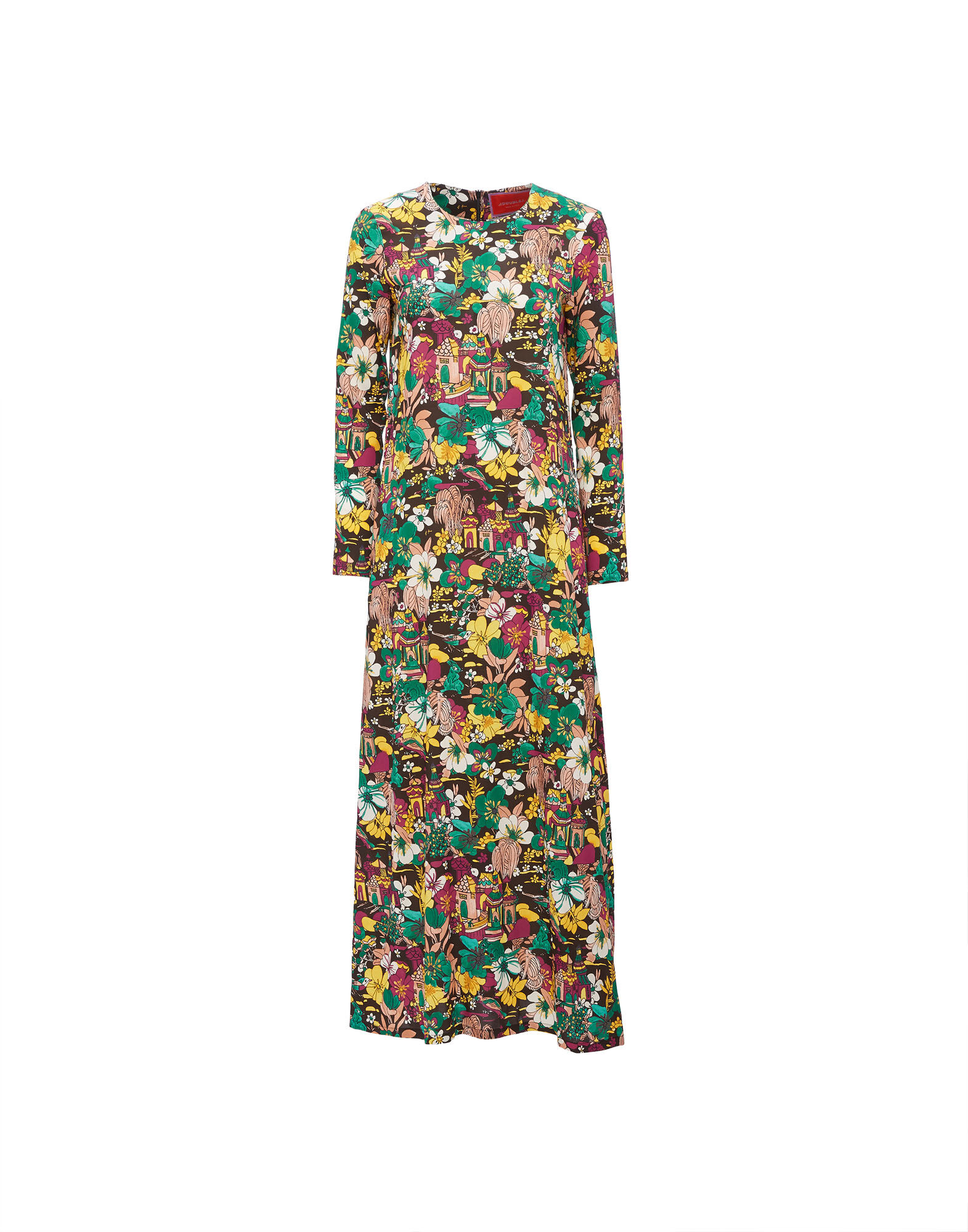 Long Sleeve Swing Dress La DoubleJ: Temples Long Sleeve Swing Dress La DoubleJ: Temples DRE0184VIS001