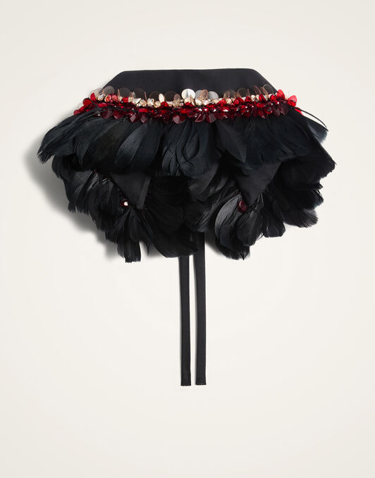 La Scala Collar La DoubleJ: Solid Black SCA0125COT101
