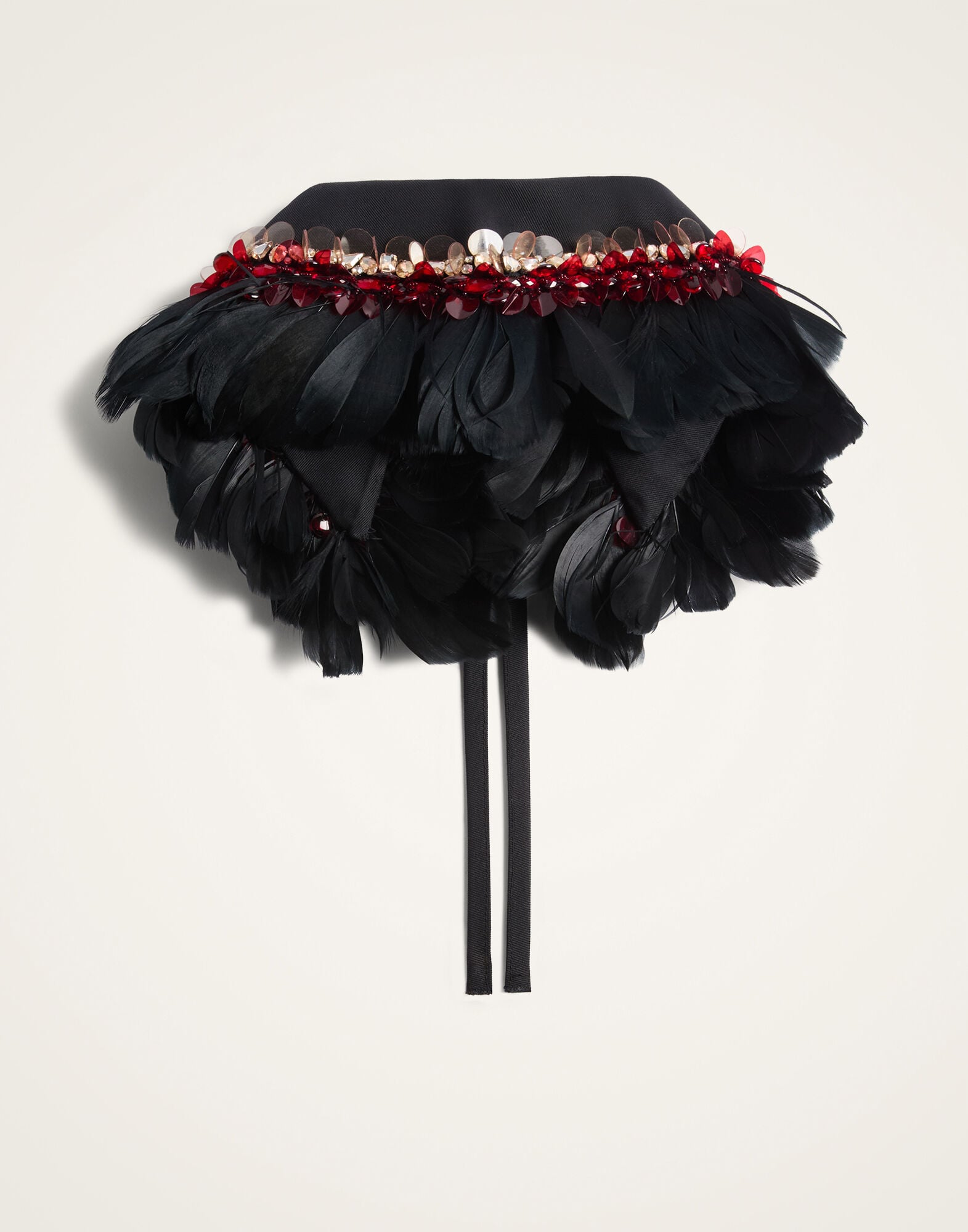 La Scala Collar La DoubleJ: Solid Black SCA0125COT101