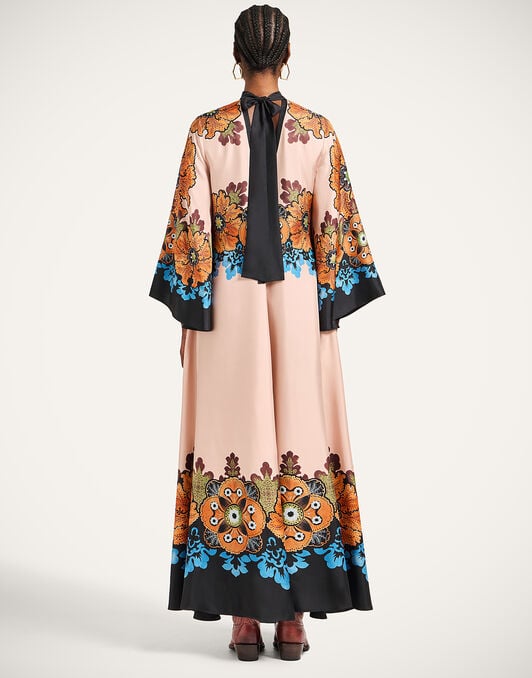 Magnifico Dress La DoubleJ: Bounty Placée Orange DRE0232SIL006