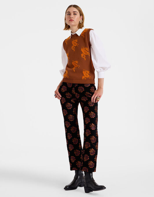 Gryphos Gilet La DoubleJ: Brown Gryphos Gilet La DoubleJ: Brown PUL0212KNI121