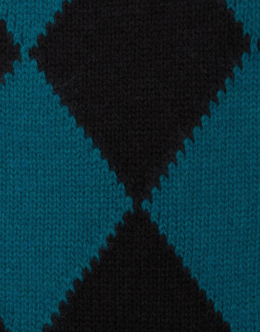 Argyle Sweater La DoubleJ: Green / Black PUL0091KNI064