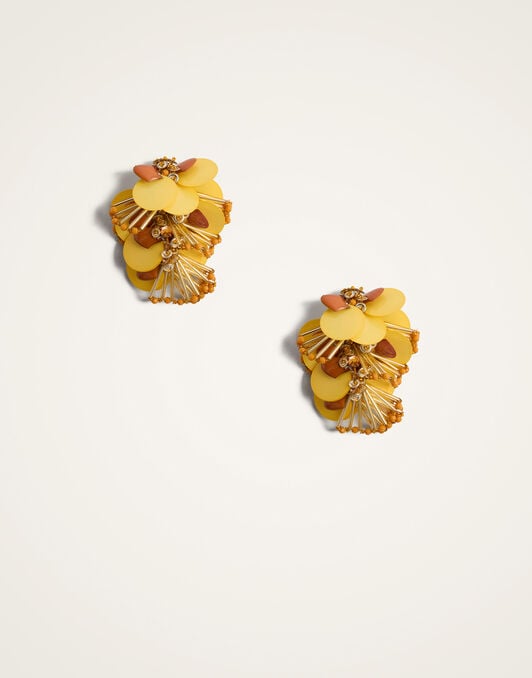 Petal Long Earrings La DoubleJ: Yellow Petal Long Earrings La DoubleJ: Yellow EAR0090EMB222