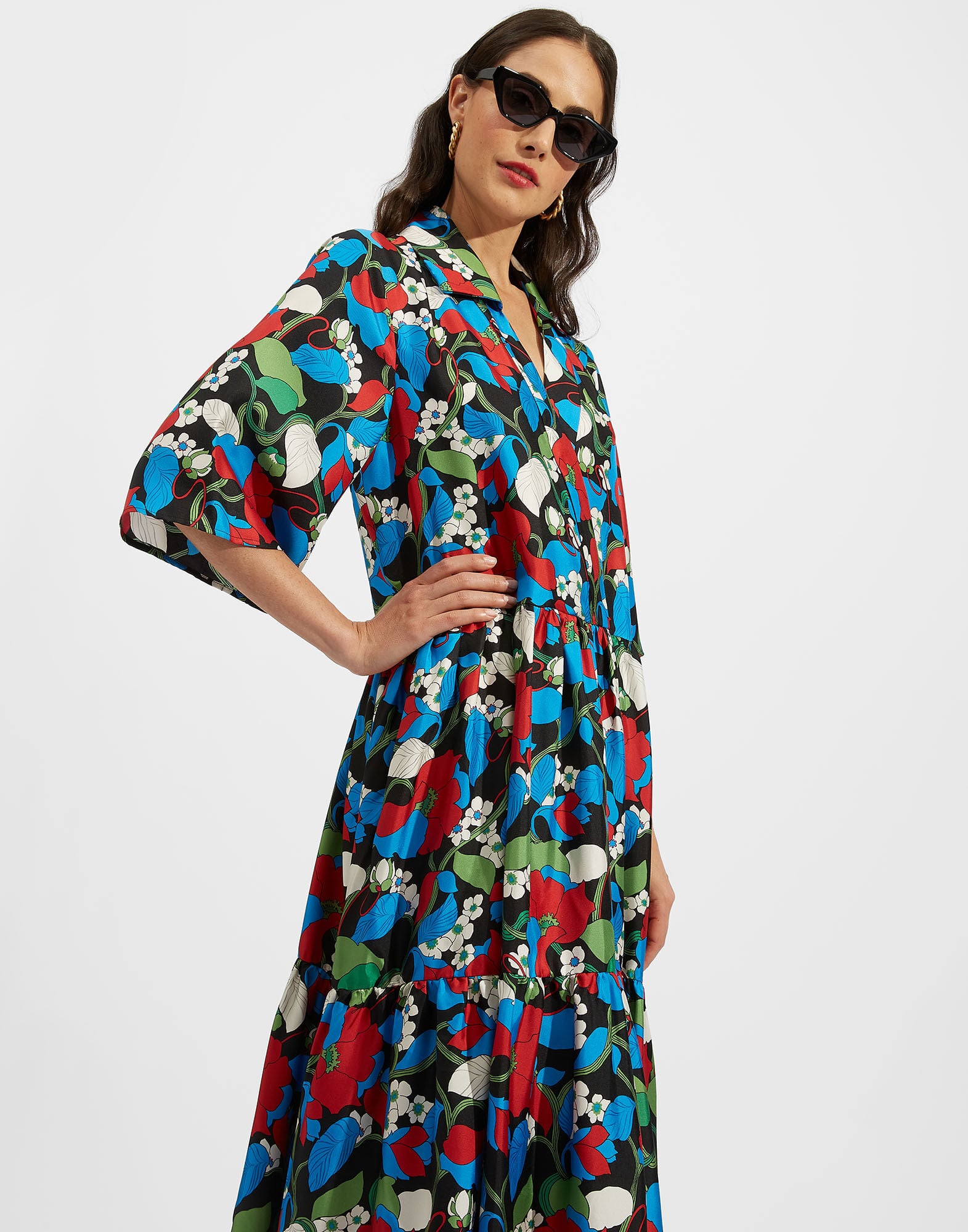 The J Dress La DoubleJ: Vines Black DRE0435SIL001
