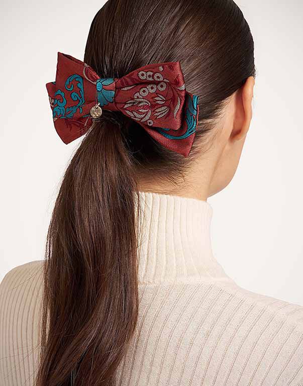Bow Hair Clip La DoubleJ: Wispy Rust CLI0007JCQ158