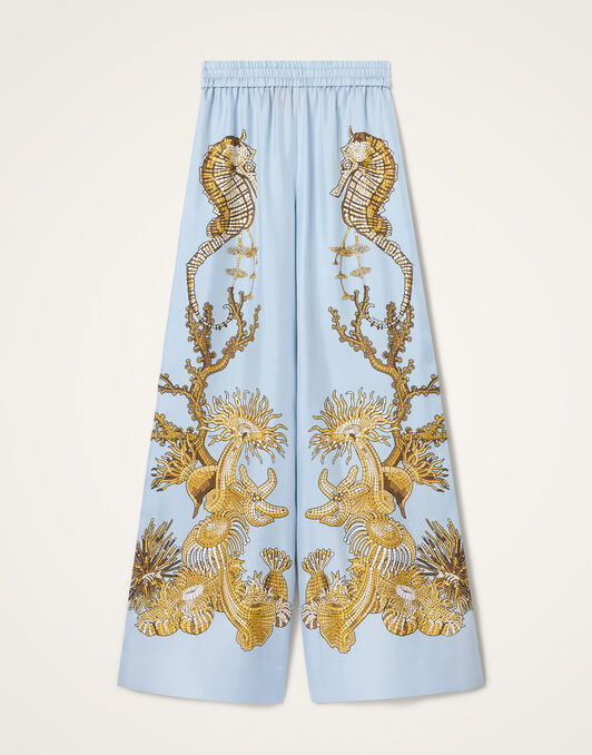 Palazzo Pants La DoubleJ: Oceania Placée Light Blue Palazzo Pants La DoubleJ: Oceania Placée Light Blue TRO0026SIL026