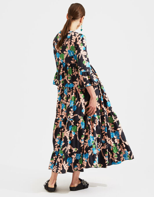 Jennifer Jane Dress LaDoubleJ: Winter Rose Nero DRE0114COT001