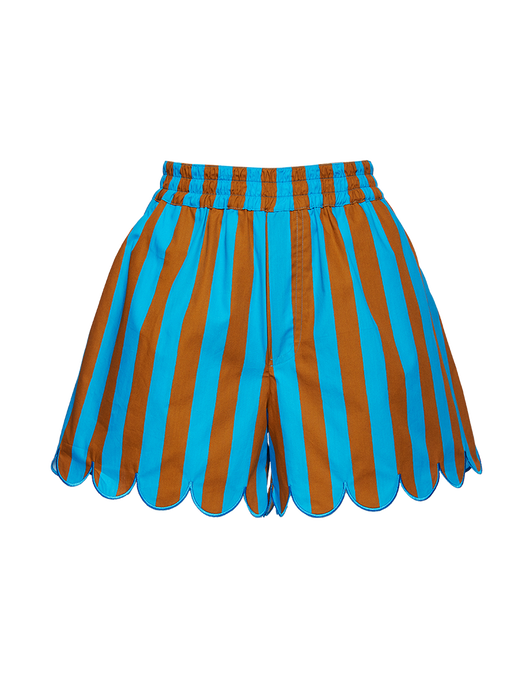 Pull-Up Shorts Embroidered La DoubleJ: Riviera Turchese TRO0083COT039