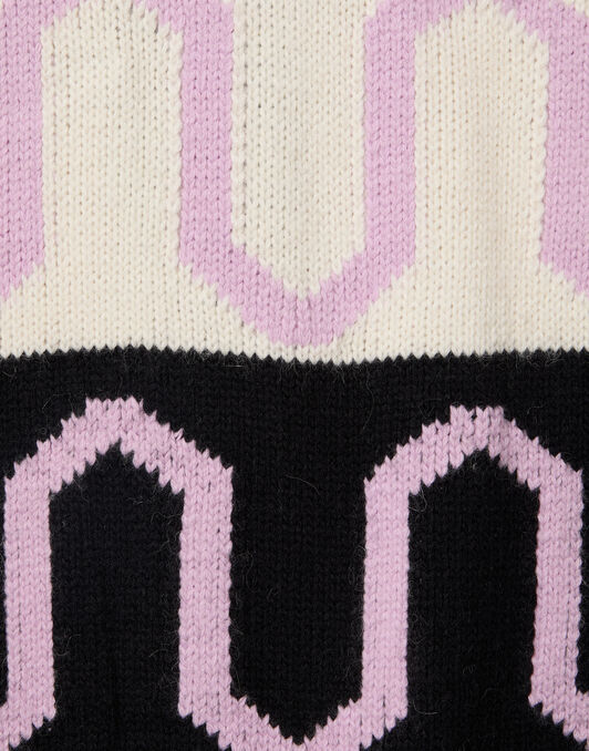 Comber Cardigan La DoubleJ: Multicolor Ivory & Black Comber Cardigan La DoubleJ: Multicolor Ivory & Black PUL0344KNI134