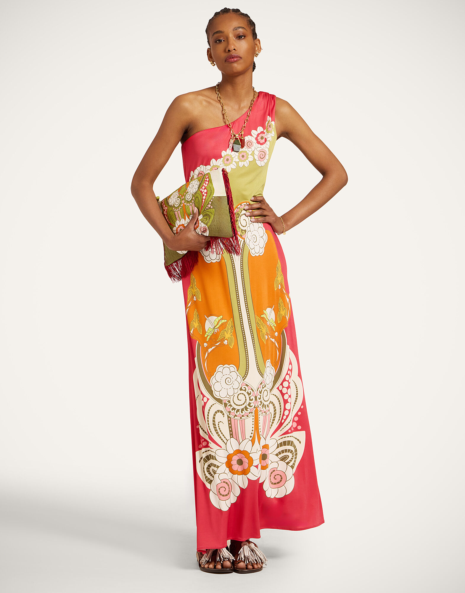 Clingy Roy Dress La DoubleJ: Ambrosia Placée Orange Clingy Roy Dress La DoubleJ: Ambrosia Placée Orange DRE1058JER082