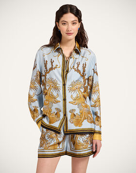 Boy Shirt La DoubleJ: Oceania Placée Light Blue SHI0040SIL006