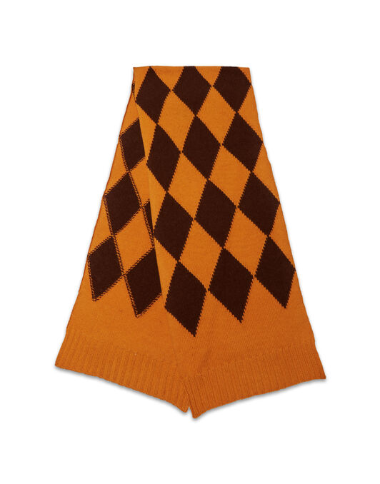 Argyle Scarf La DoubleJ: Yellow / Brown Argyle Scarf La DoubleJ: Yellow / Brown SCA0029KNI064