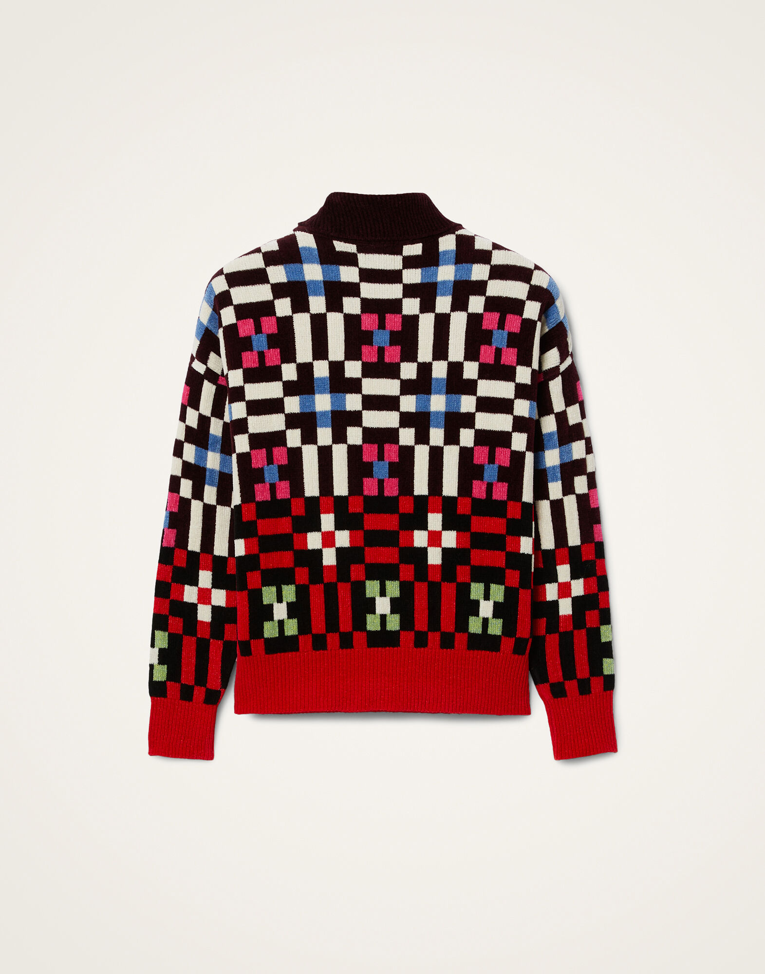Byte Turtleneck La DoubleJ: Multicolor Pink & Blue Byte Turtleneck La DoubleJ: Multicolor Pink & Blue PUL0309KNI173