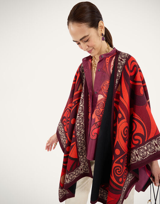 Soul Poncho La DoubleJ: Alchemy Placée Dark Red Soul Poncho La DoubleJ: Alchemy Placée Dark Red SCA0047PLA003