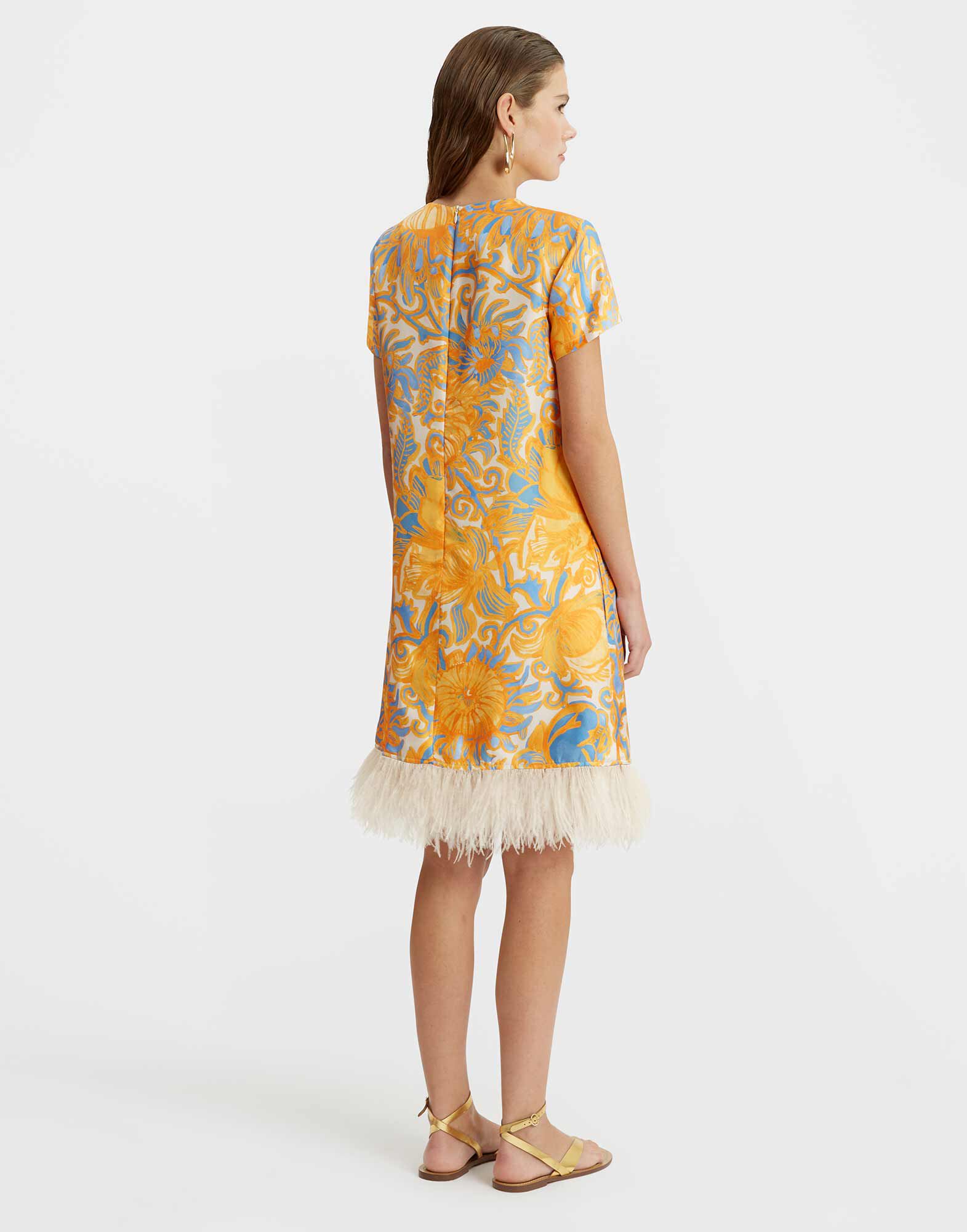 Mini Swing Dress La DoubleJ: Anemone Orange Mini Swing Dress La DoubleJ: Anemone Orange DRE0963SIL006