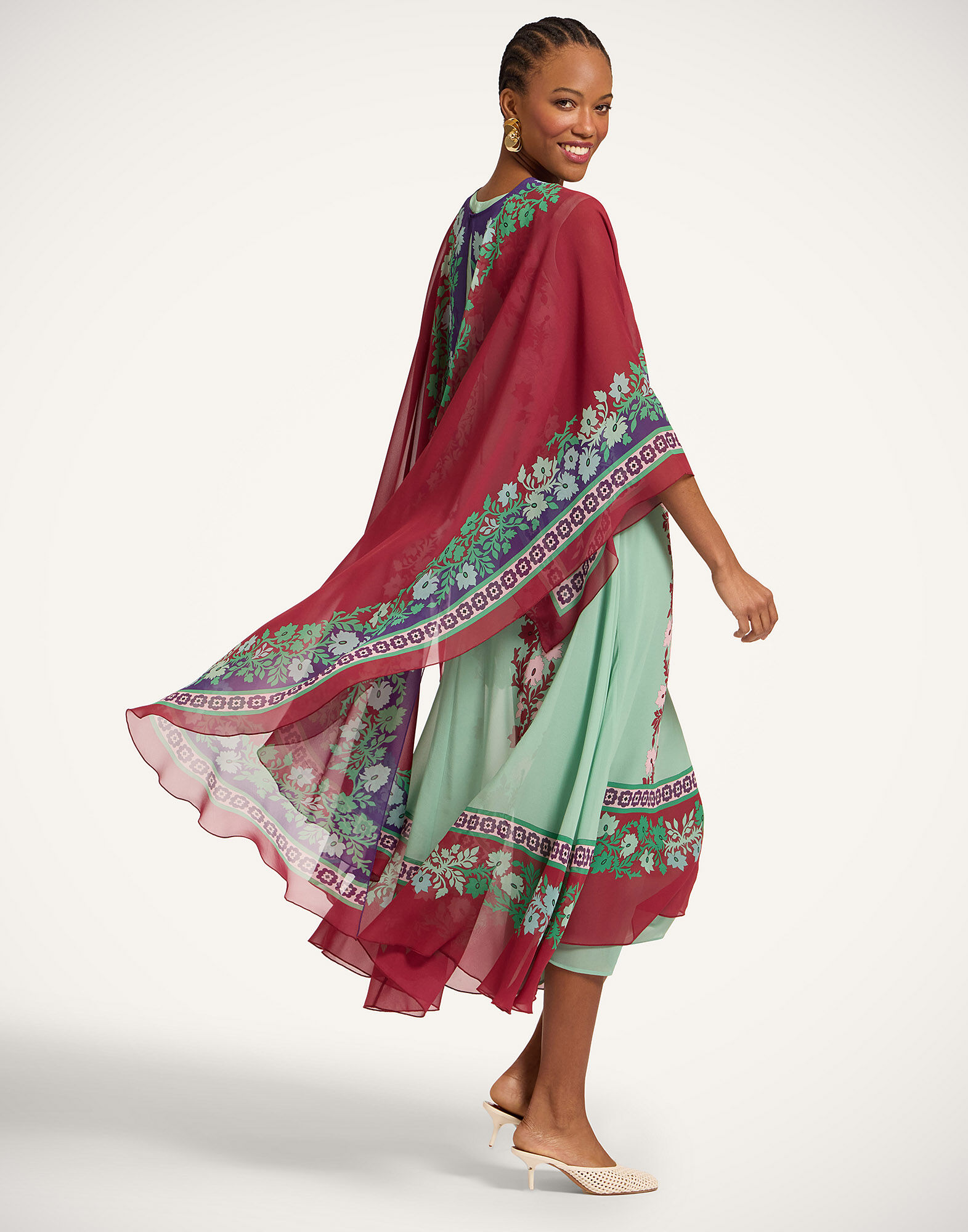 Maria Cape La DoubleJ: Regalia Placée Red Maria Cape La DoubleJ: Regalia Placée Red SCA0092SIL014