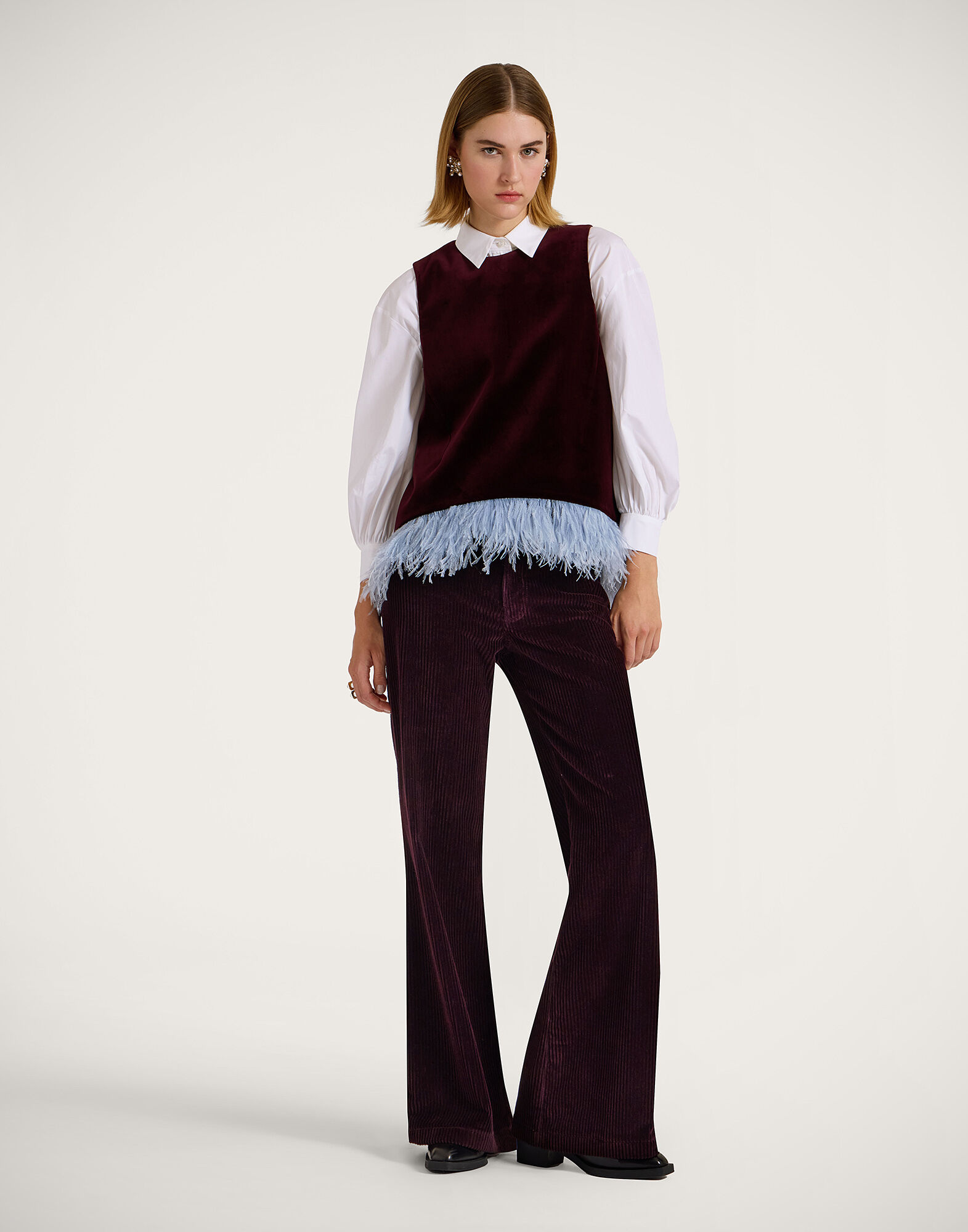 The Flare Pants La DoubleJ: Solid Purple The Flare Pants La DoubleJ: Solid Purple TRO0140VEL013