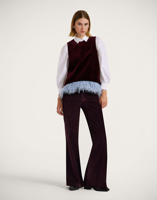 The Flare Pants La DoubleJ: Solid Purple The Flare Pants La DoubleJ: Solid Purple TRO0140VEL013