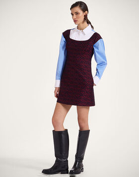Mini Arabesque Dress La DoubleJ: Pixel Blue DRE0833JCQ098