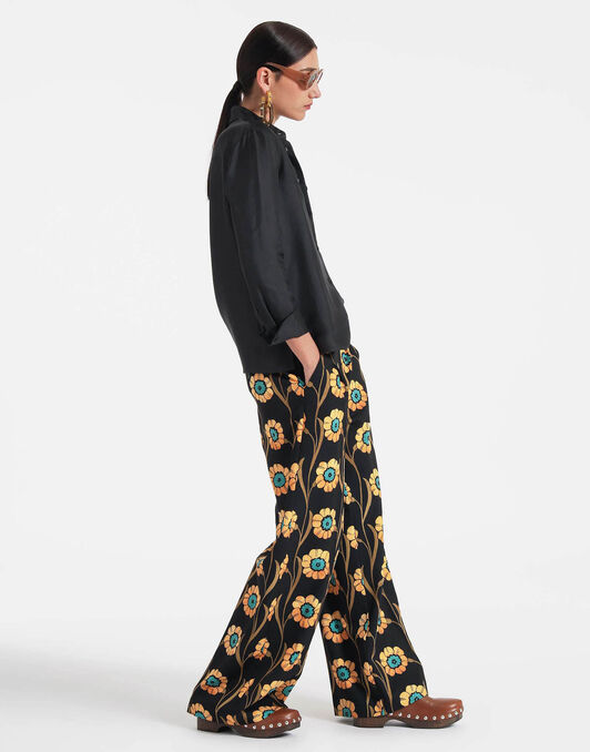 Loose Pants La DoubleJ: Daisychain Black Loose Pants La DoubleJ: Daisychain Black TRO0113JER034