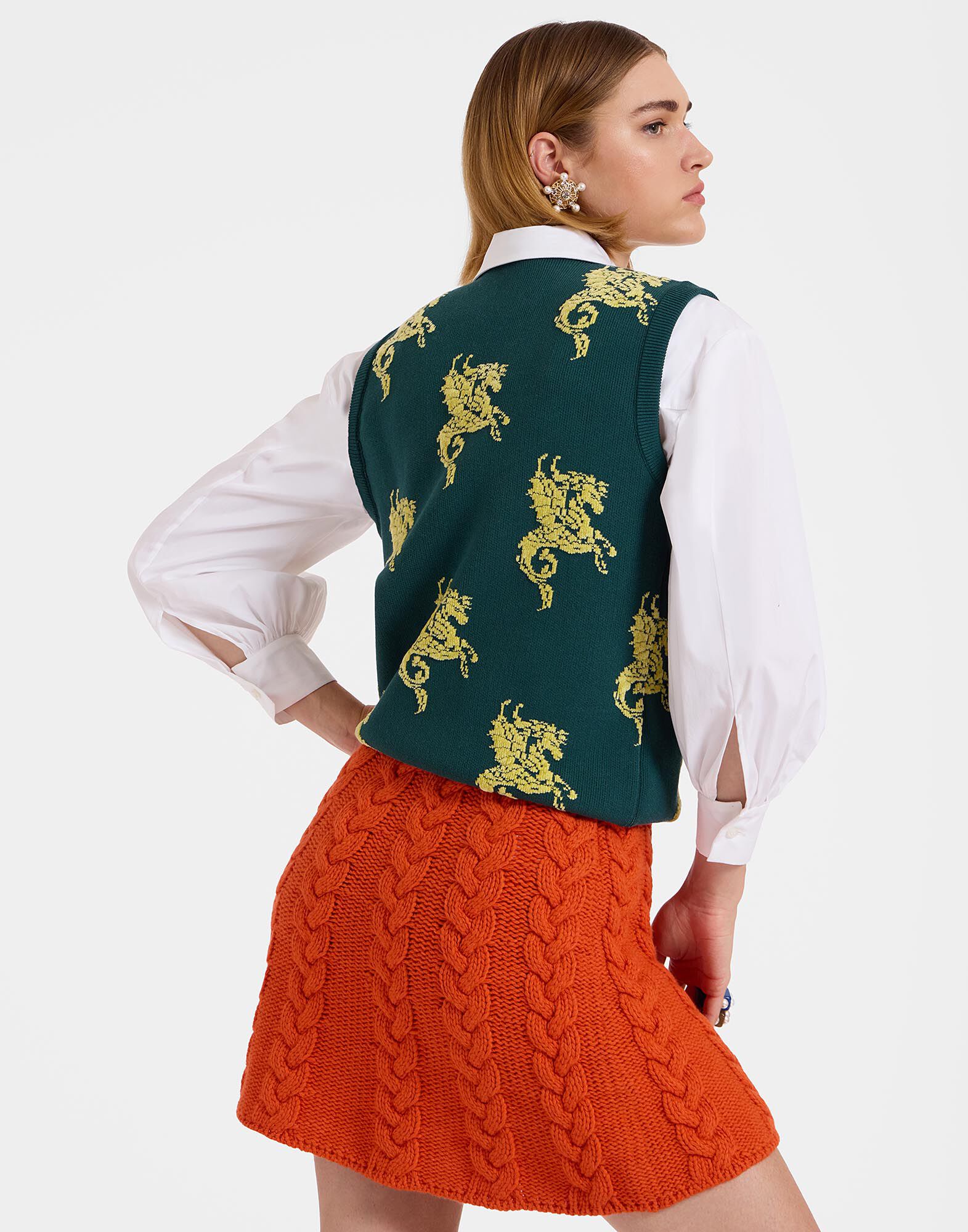 Gryphos Gilet La DoubleJ: Black & Lime Gryphos Gilet La DoubleJ: Black & Lime PUL0212KNI121