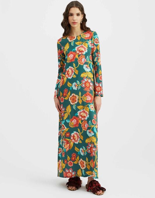 Long Sleeve Swing Dress La DoubleJ: Hottie Emerald Long Sleeve Swing Dress La DoubleJ: Hottie Emerald DRE0184VIS001