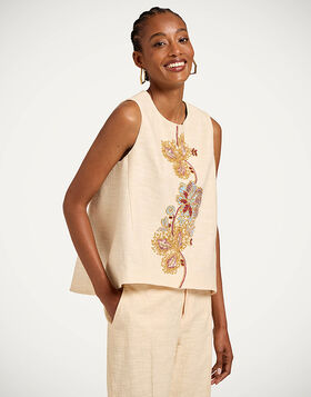 La Scala Top La DoubleJ: Solid Ivory TOP0215COT005