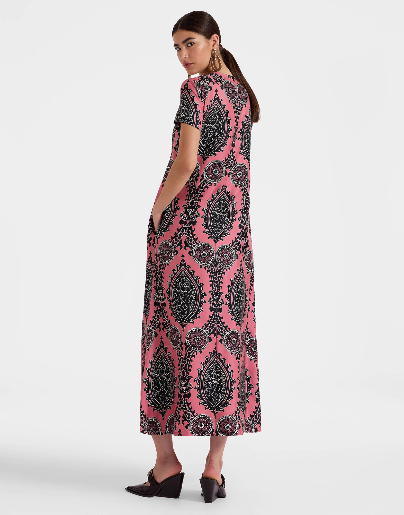 Swing Dress La DoubleJ: Oltrarno Pink Swing Dress La DoubleJ: Oltrarno Pink DRE0001SIL001