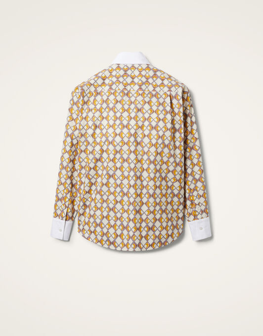 Peggy Shirt La DoubleJ: Half-Light Micro Cream Peggy Shirt La DoubleJ: Half-Light Micro Cream SHI0115COT001