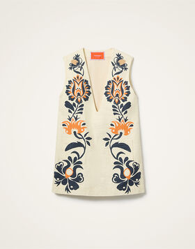 Cream Soda Tunic La DoubleJ: Selva Placée Blue DRE0926COT005