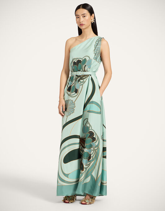 Roy Dress La DoubleJ: Blooming Tulip Placée Mint Roy Dress La DoubleJ: Blooming Tulip Placée Mint DRE0460SIL001