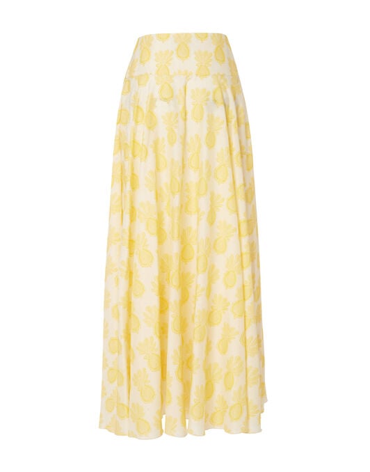 Ariel Skirt La DoubleJ: Pineapple Sunflower White Ariel Skirt La DoubleJ: Pineapple Sunflower White SKI0090SIL010