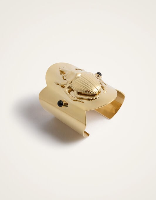 Scarab Cuff La DoubleJ: 24k Gold Plate BAC0012BRA003