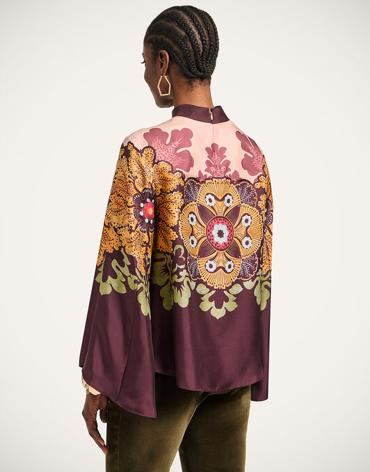 Make An Exit Top La DoubleJ: Bounty Placée Burgundy TOP0117SIL017