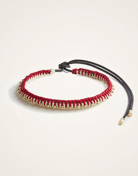 Better Together Belt La DoubleJ: Bicolor Red & Ivory BEL0011ROP001