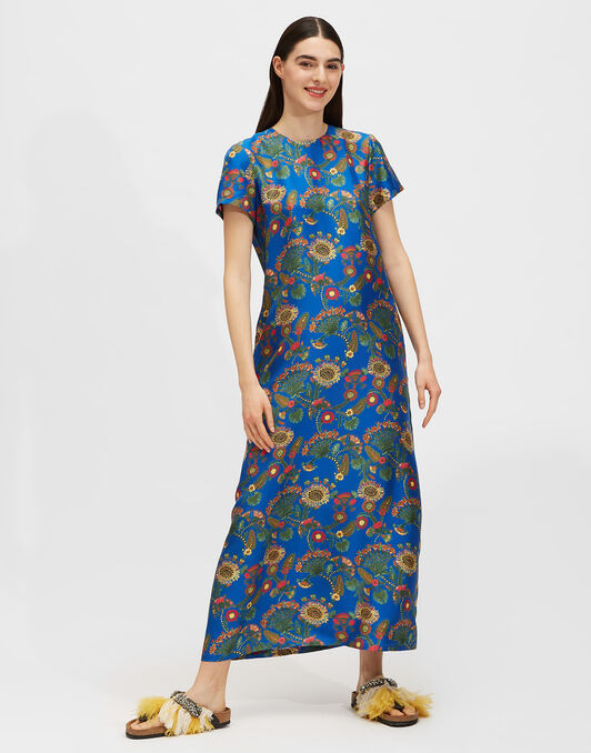 Swing Dress La DoubleJ: Thistle Blu Swing Dress LaDoubleJ: Thistle Blu DRE0001SIL001