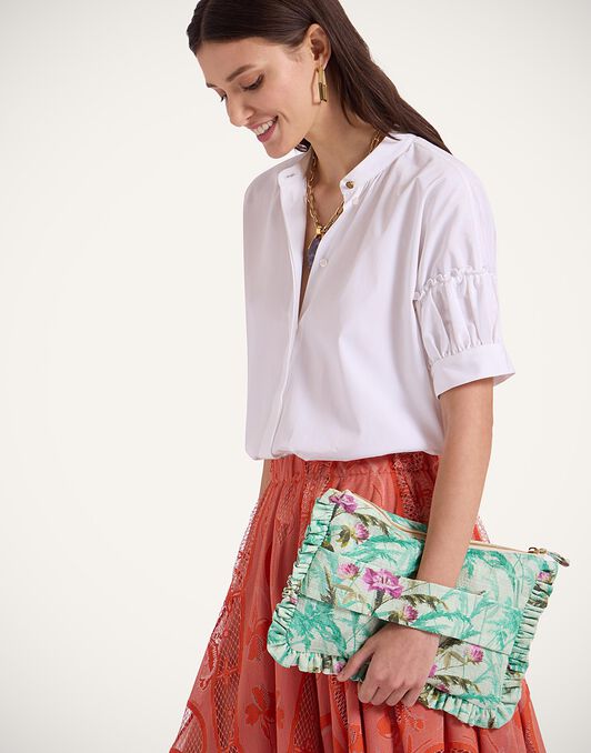 Hand Pochette La DoubleJ: Heath Mint Hand Pochette La DoubleJ: Heath Mint BAG0059COT005