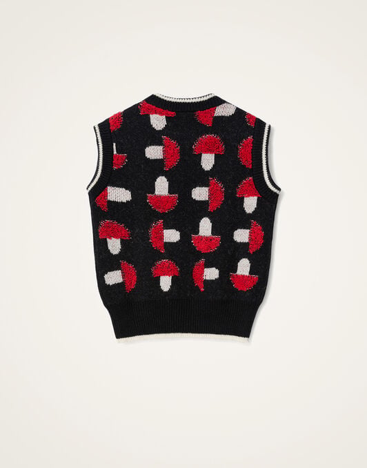 Fun-Guy Gilet La DoubleJ: Black & Red Fun-Guy Gilet La DoubleJ: Black & Red PUL0295KNI193