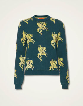 Gryphos Sweater La DoubleJ: Dark Green PUL0205KNI121