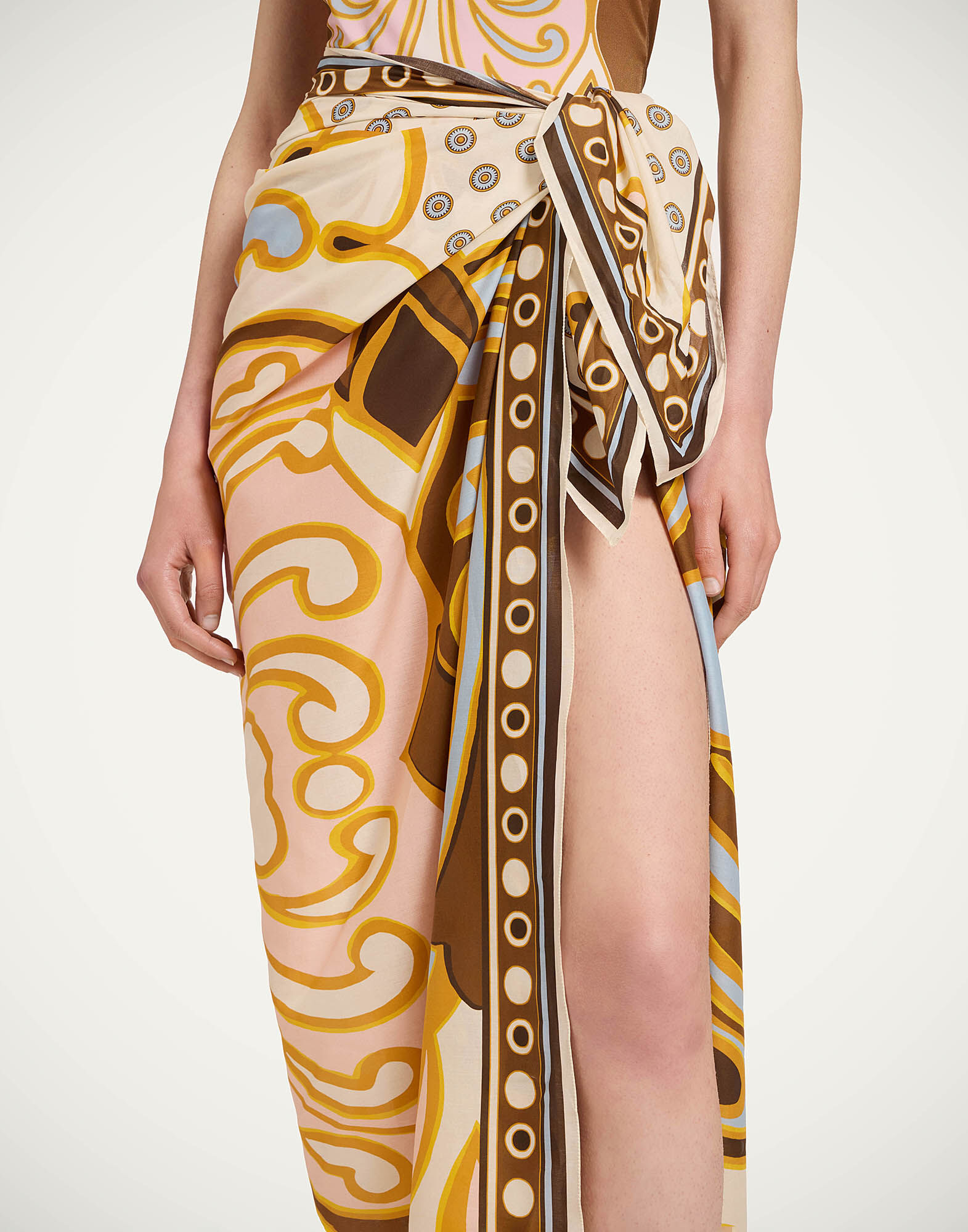 Pareo La DoubleJ: Cocoon Placée Brown Pareo La DoubleJ: Cocoon Placée Brown SCA0051COT003