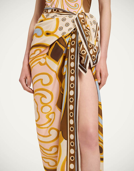 Pareo La DoubleJ: Cocoon Placée Brown Pareo La DoubleJ: Cocoon Placée Brown SCA0051COT003