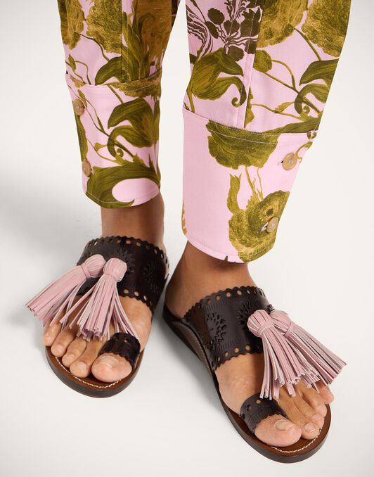 Sandy Slides La DoubleJ: Solid Black Sandy Slides La DoubleJ: Solid Black SHO0110LEA014