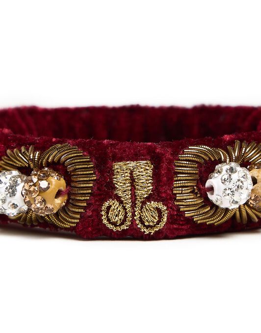 Tesoro Bracelet La DoubleJ: Solid Burgundy Tesoro Bracelet La DoubleJ: Solid Burgundy BAC0010VEL015
