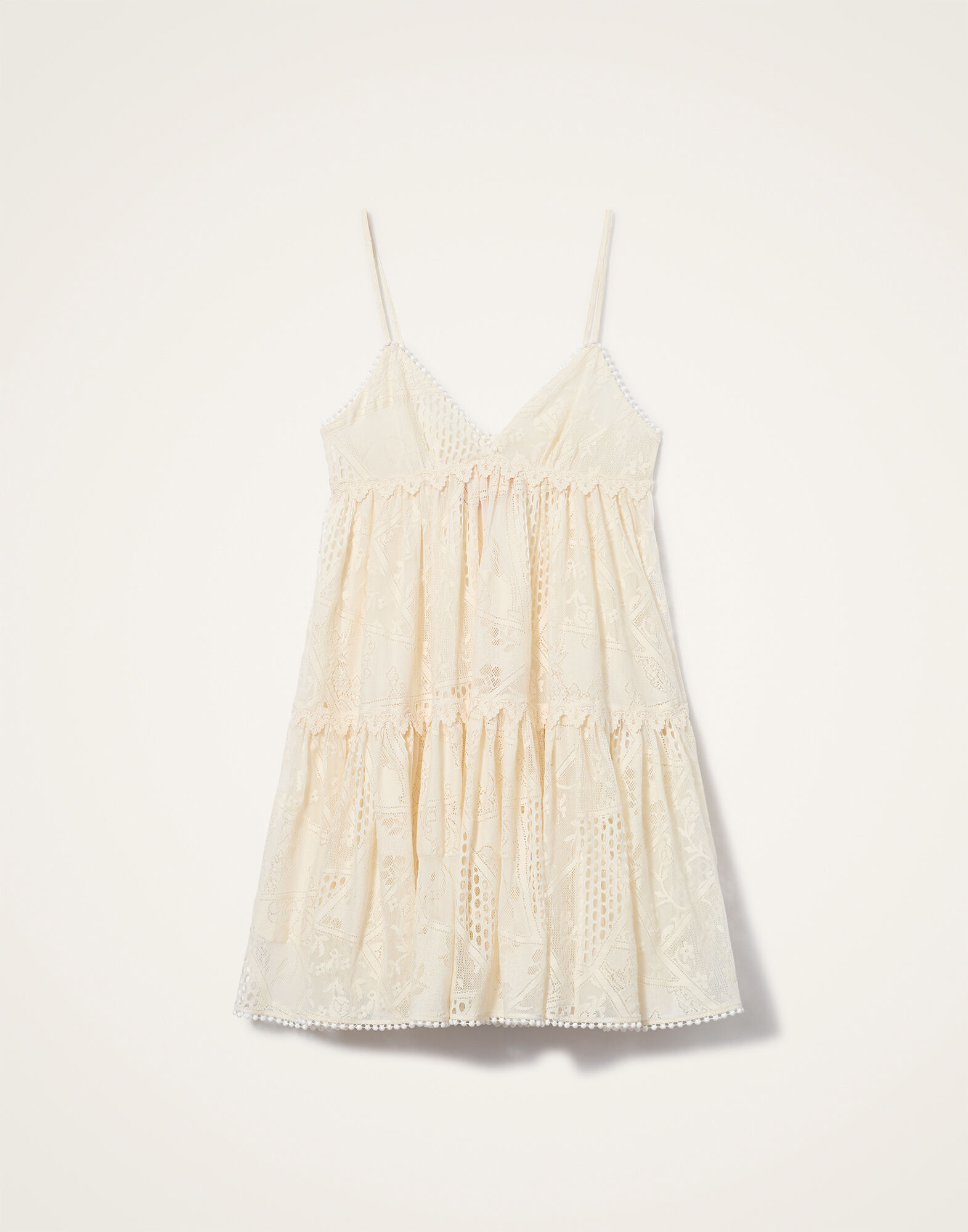 Lacey Nymph Mini Dress La DoubleJ: Solid Ivory Lacey Nymph Mini Dress La DoubleJ: Solid Ivory DRE1107LAC008