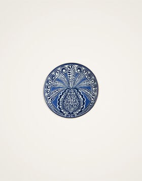 Side Plate La DoubleJ: Big Pineapple Blue SID0001CER001