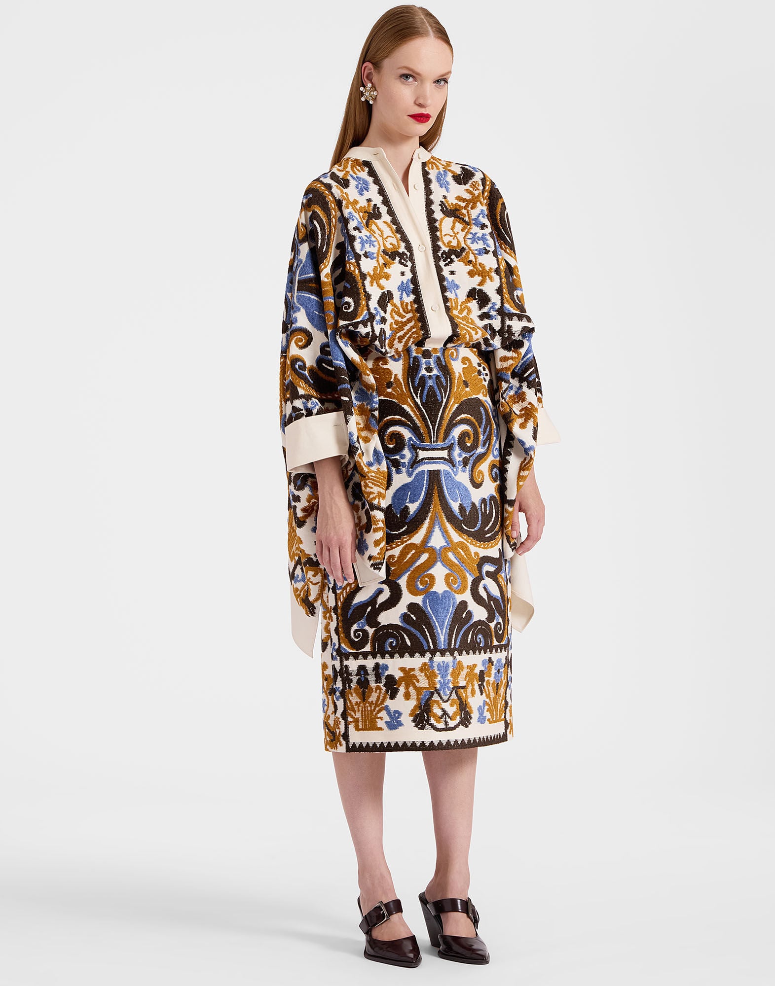 Pencil Skirt La DoubleJ: Corsini Cream SKI0011JCQ091